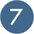 円青地白抜き数字7